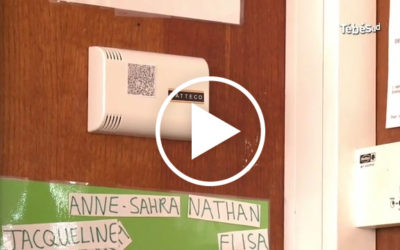 [On parle de nous] Reportage Tébésud : à Lorient en pleine vague Omicron la Ville va installer des capteurs d&rsquo;air dans les crèches et les écoles